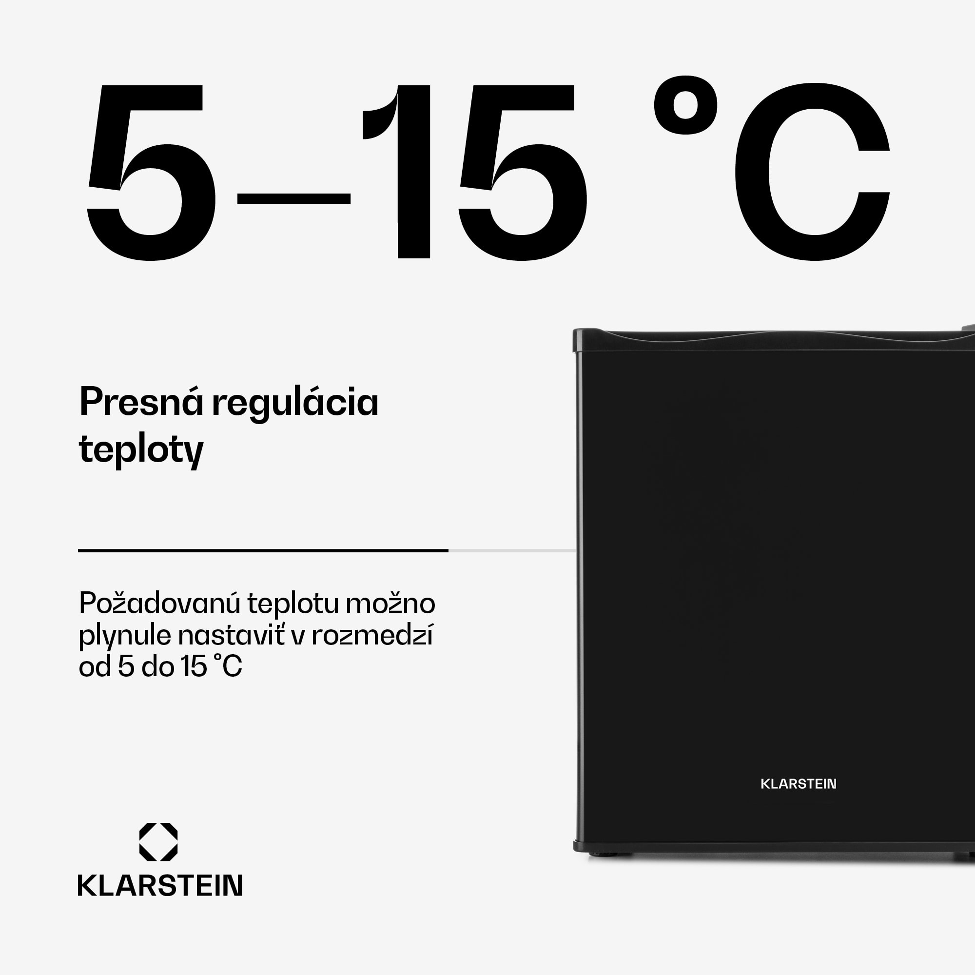 Klarstein Happy Hour, minibar, 5-15°C, energet. trieda G, tichý, 23dB, LED svetlo – Obrázok 4