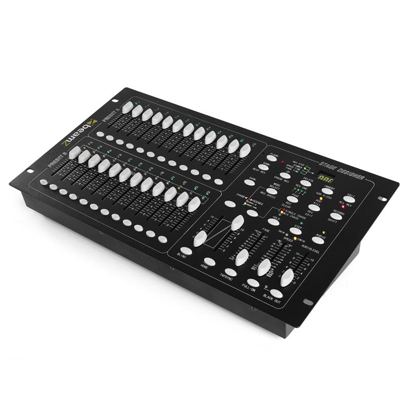 Beamz DMX-024PRO, 24-kanálový DMX kontrolér, pult pre riadenie osvetlenia – Obrázok 4