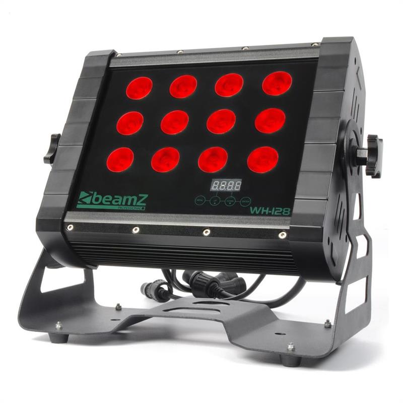 Beamz WH128 Wall Washer, 12 x 8W, čierna, Wall Washer, štvorité LED, IP65, DMX – Obrázok 3