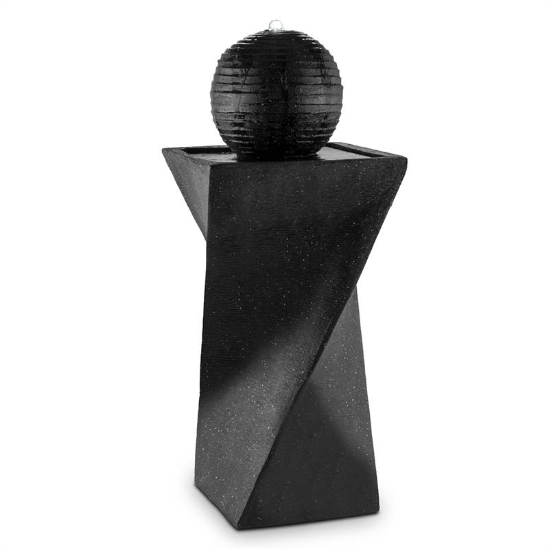 Blumfeldt Schönbrunn, solárna fontána, guľovitá, LED, 20 l/h, čadič – Obrázok 2