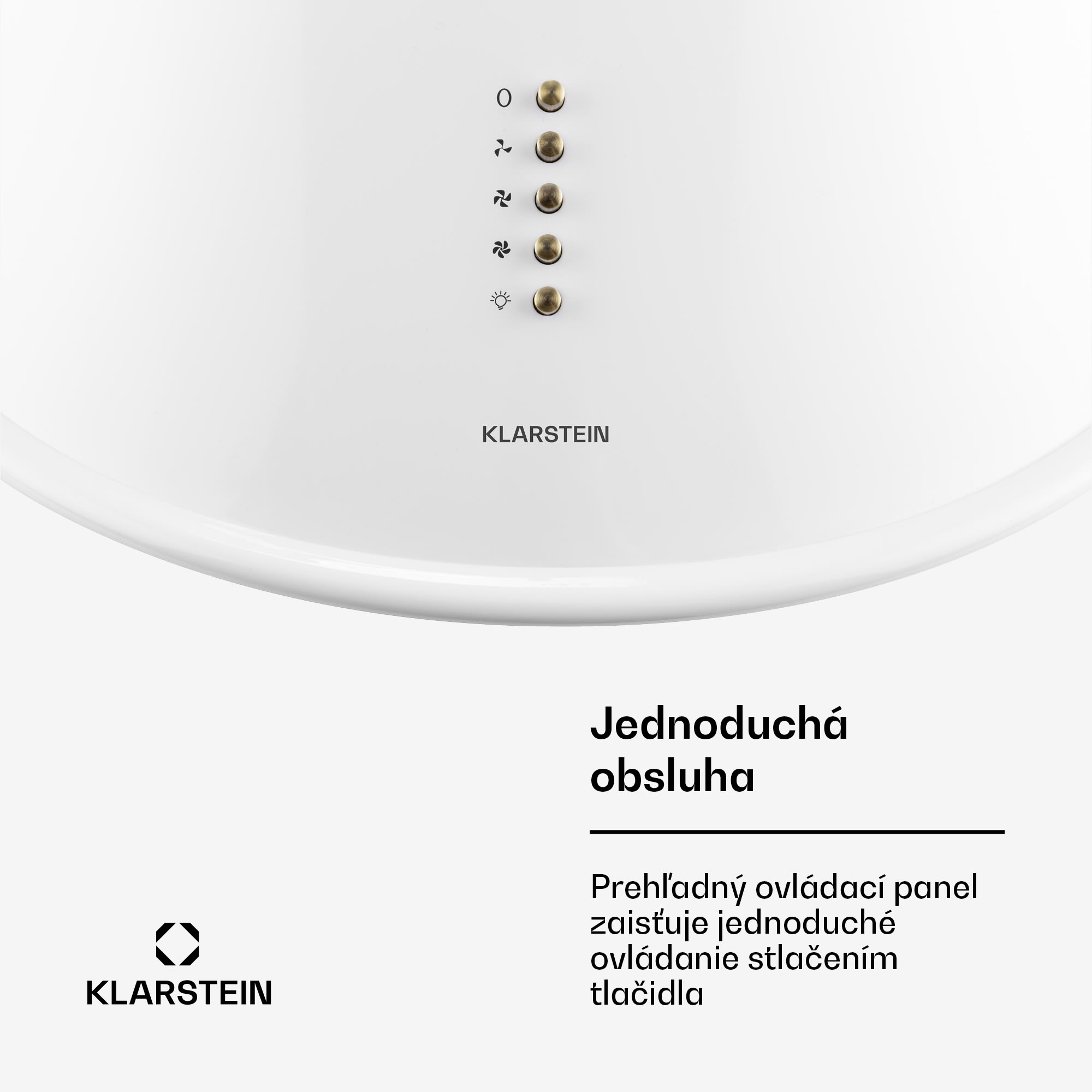 Klarstein Lumio Primo, digestor, 60 cm, komínový, 490 m³/h, retro dizajn, nehrdzavejúca oceľ, biely – Obrázok 5