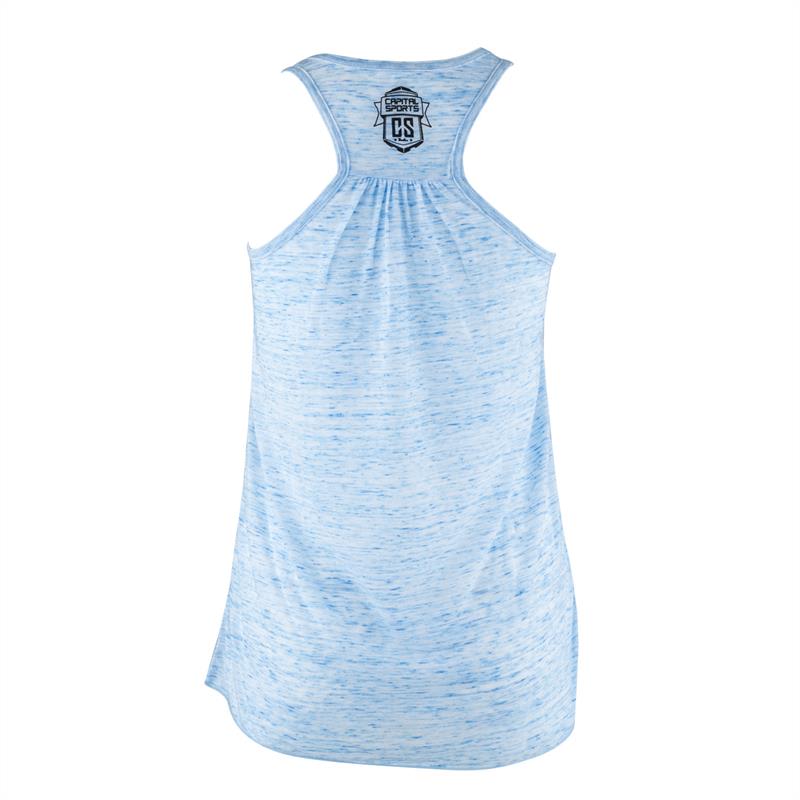 Capital Sports tréningové tielko pre ženy, modré mramorované, veľkosť L – Obrázok 3