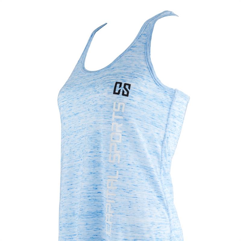 Capital Sports tréningové tielko pre ženy, modré mramorované, veľkosť L – Obrázok 5