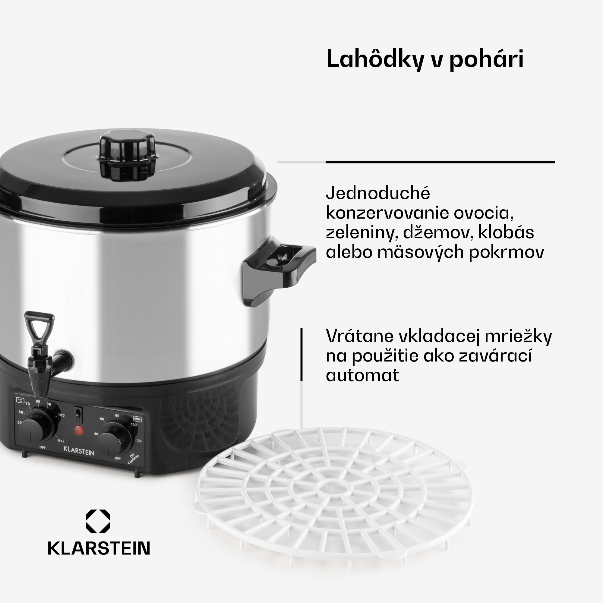 Klarstein Biggie Small, zavárací hrniec, 16 l, 2000 W, nehrdzavejúca oceľ – Obrázok 5