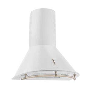 Klarstein Lumio Neo, digestor, 60 cm, komínový, 610 m³/h, retro dizajn, nehrdzavejúca oceľ, biely