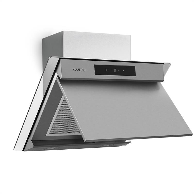 Klarstein Balzac 60, digestor, 60cm, nástenný, 640 m³/h, LED, dotykové ovládanie, sklo, nehrdzavejúca oceľ – Obrázok 2