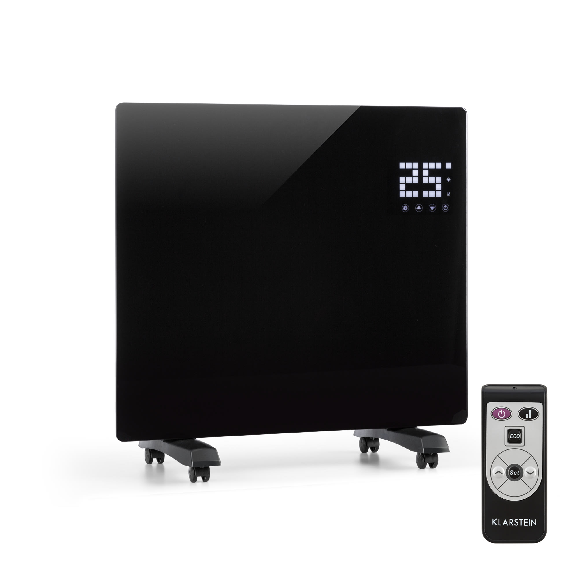 Klarstein Bornholm Single, konvektor, 1000 W, termostat, časovač, čierny