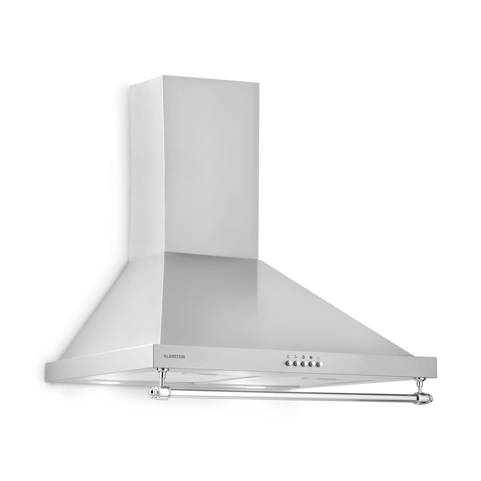 Klarstein Montblanc 60 odsávač pár 599 m³/h 165W 2x1,5W LED zábradlie