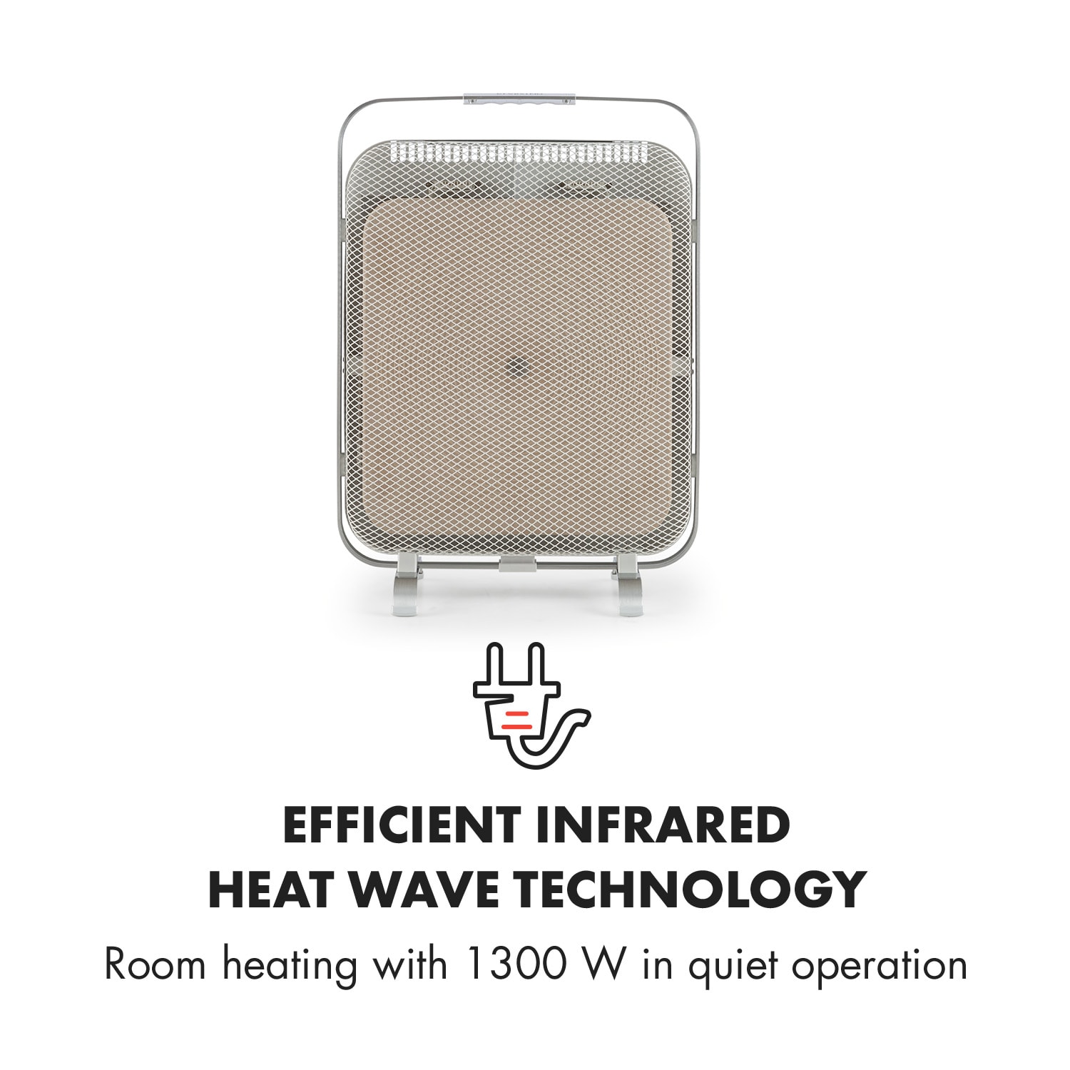 Klarstein HeatPal Marble, infračervený ohrievač, 1300 W, uloženie tepla, mramor, hliník – Obrázok 3