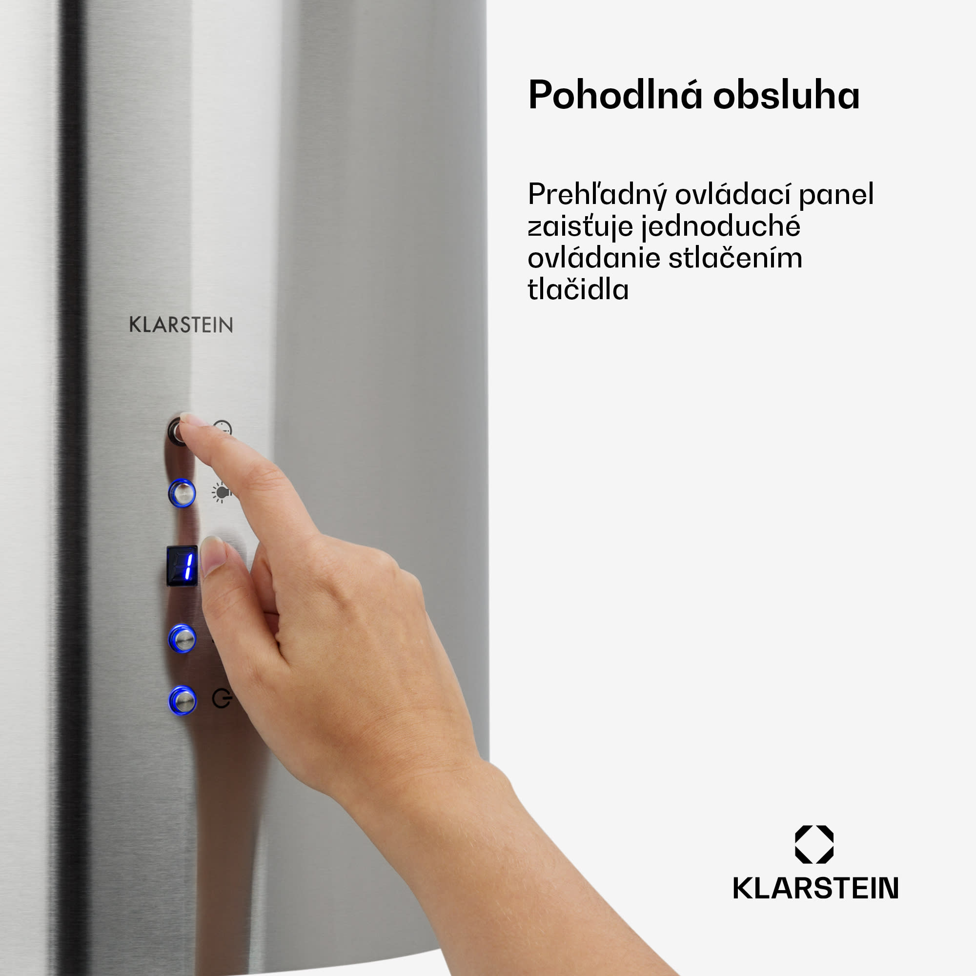 Klarstein Odsávač pár Barett v ostrovnom vyhotovení, Ø35 cm, recirkulačný režim, 522 m³/h, LED osvetlenie, filter s aktívnym uhlím – Obrázok 5