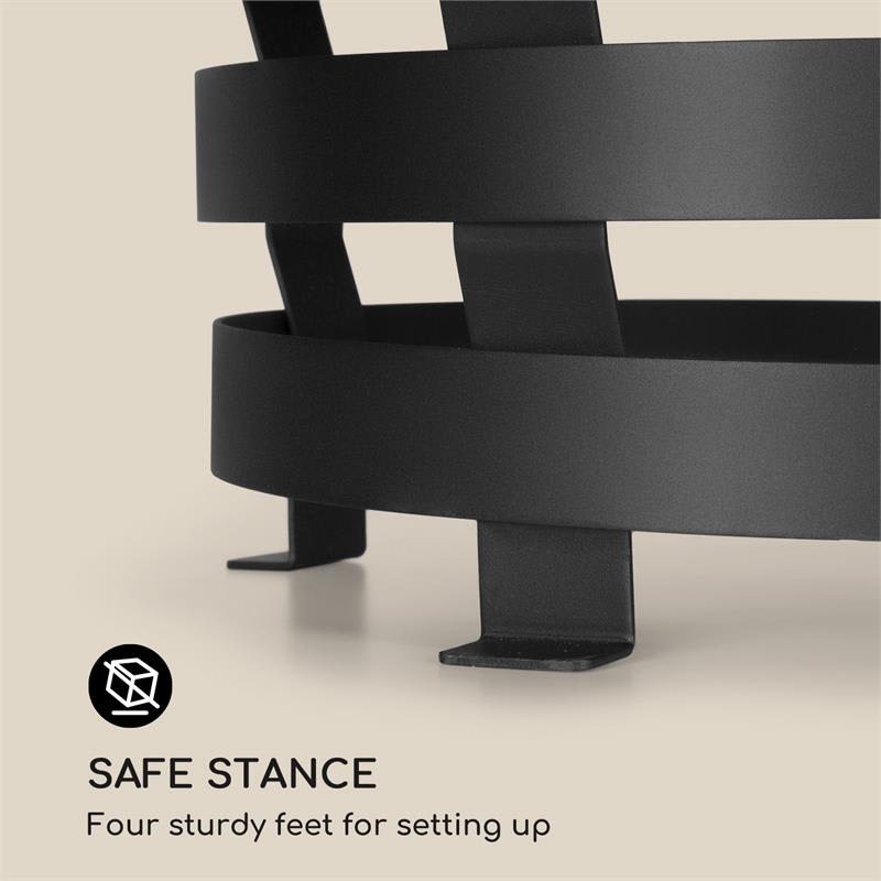 Blumfeldt Verus, ohnisko, kôš na oheň, oceľ, stabilné postavenie, pevné, čierne – Obrázok 5