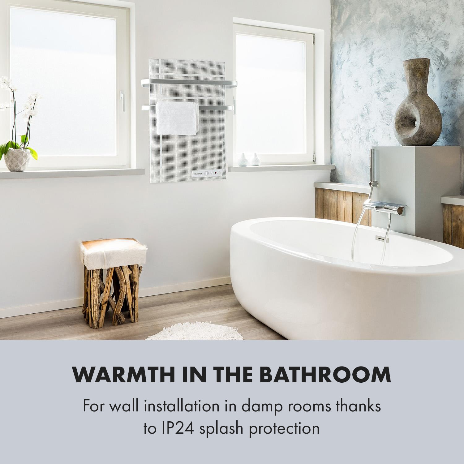 Klarstein Hot Spot Wave, infračervený orievač, 51 x 80 cm, 1000 W, 20 m², bezstupňovo regulovateľný výkon, IP24, hliník – Obrázok 2