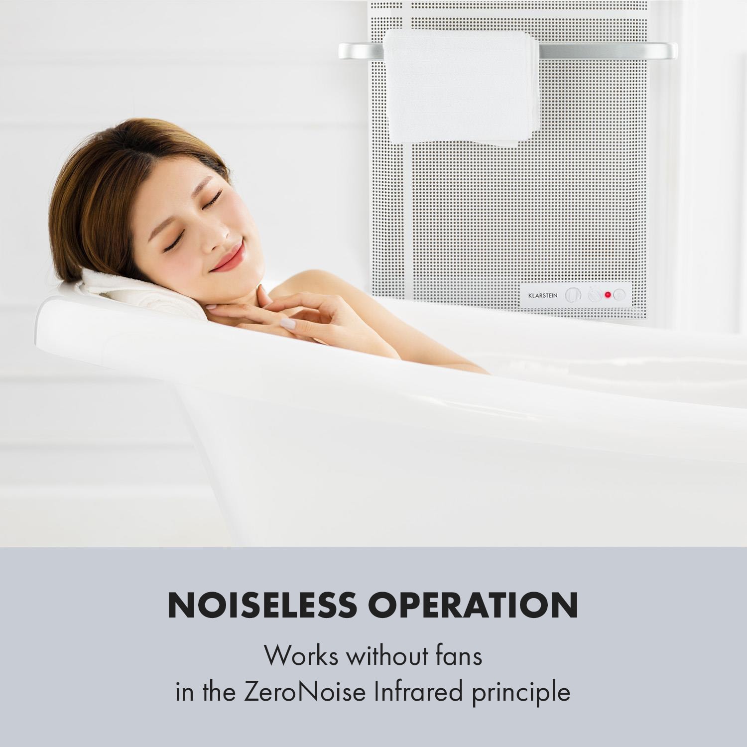 Klarstein Hot Spot Wave, infračervený orievač, 51 x 80 cm, 1000 W, 20 m², bezstupňovo regulovateľný výkon, IP24, hliník – Obrázok 4