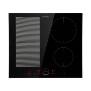 Klarstein Delicatessa 60 Hybrid, vstavaná indukčná varná doska, 7000 W, 4 zóny, čierna