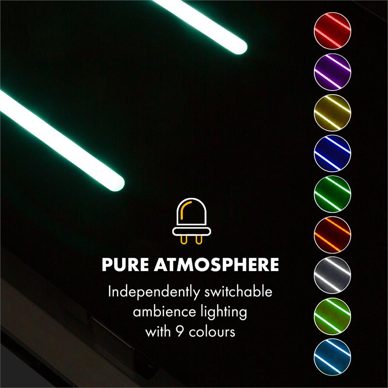 Klarstein High Line, digestor, 77 cm, stropný, 410 m³/h, ďiaľkové ovládanie, čierny – Obrázok 4