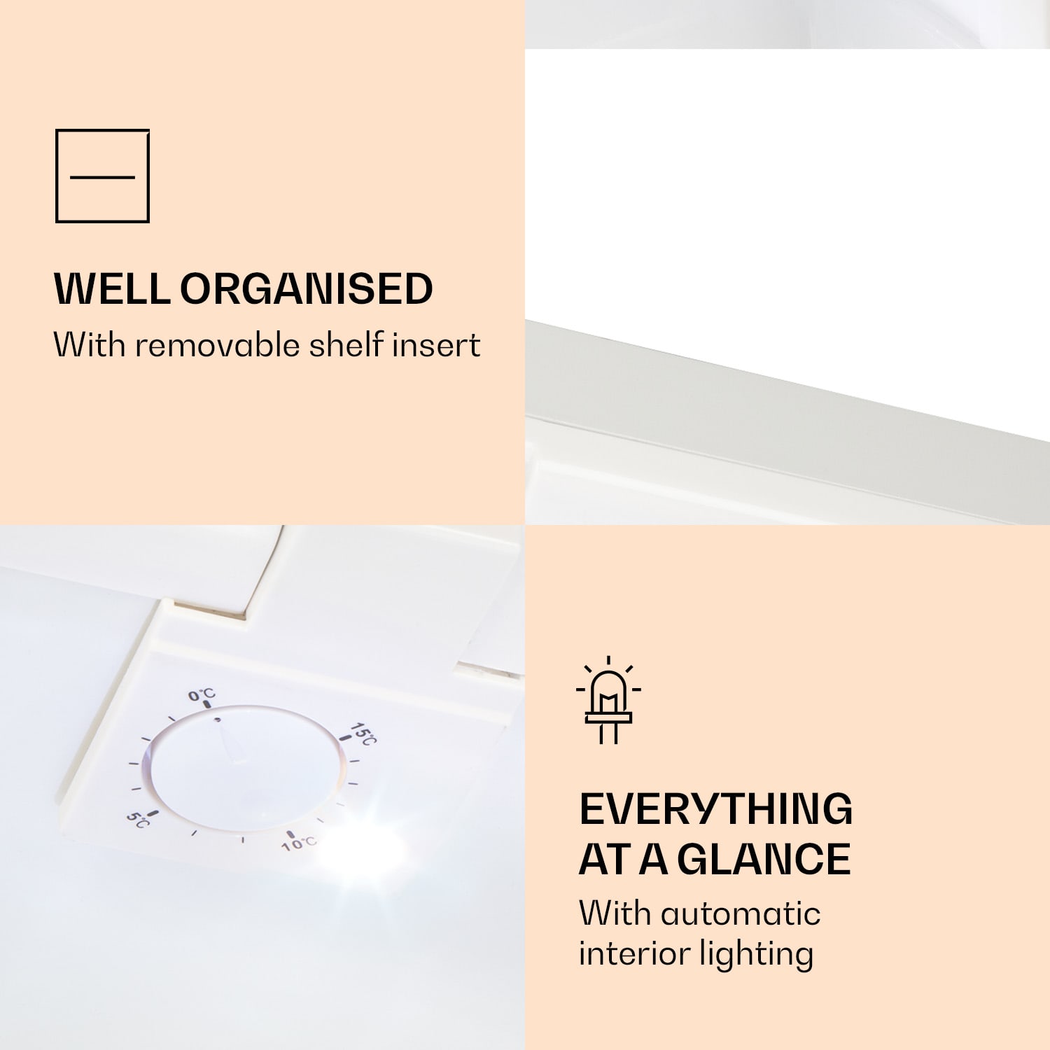 Klarstein Silent Cool, chladnička, 30 l, Arctic-Fox Cooling, energet. trieda G, biela – Obrázok 5