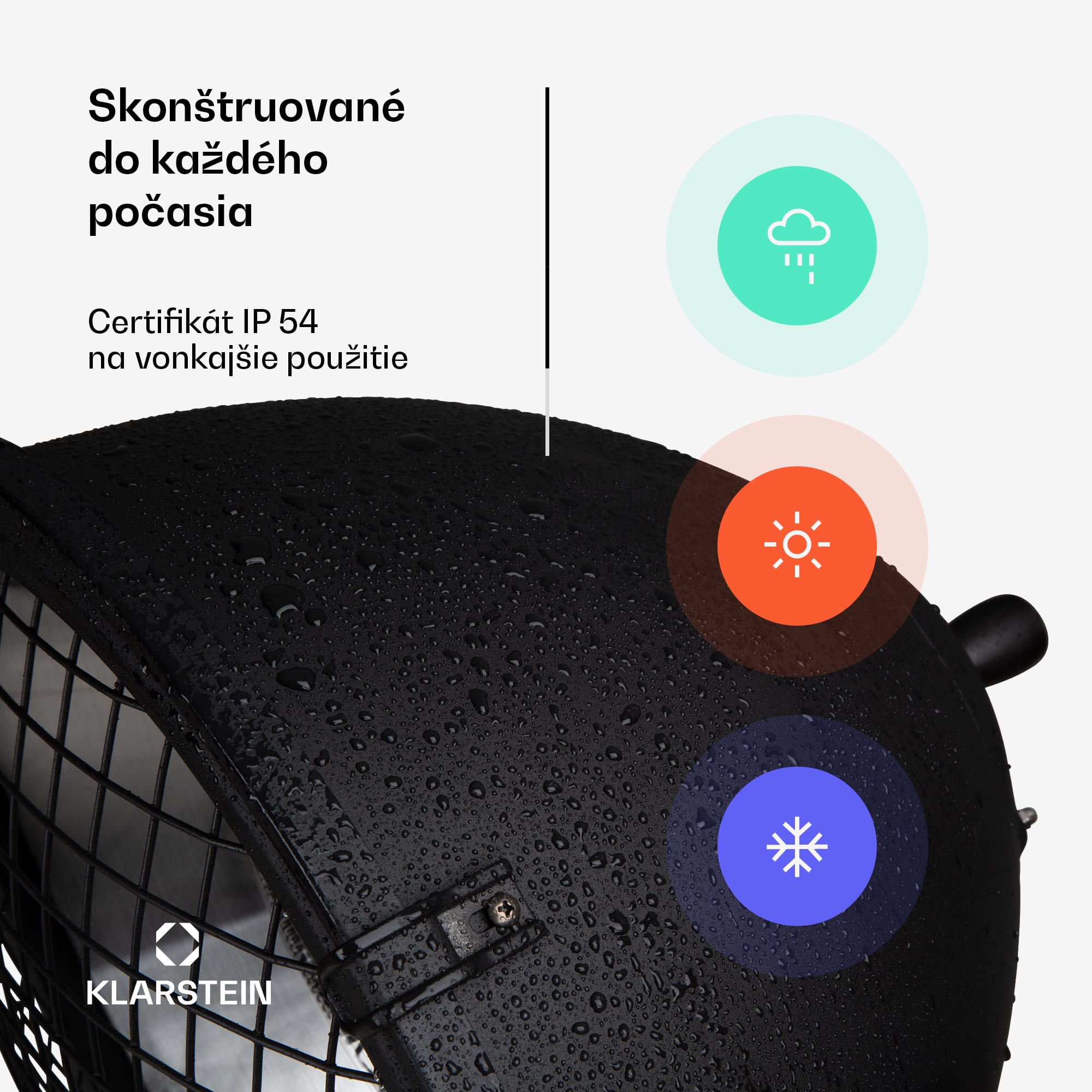 Blumfeldt Heatspot, terasový ohrievač, 900/1200/2100 W, IR ComfortHeat, čierny – Obrázok 4