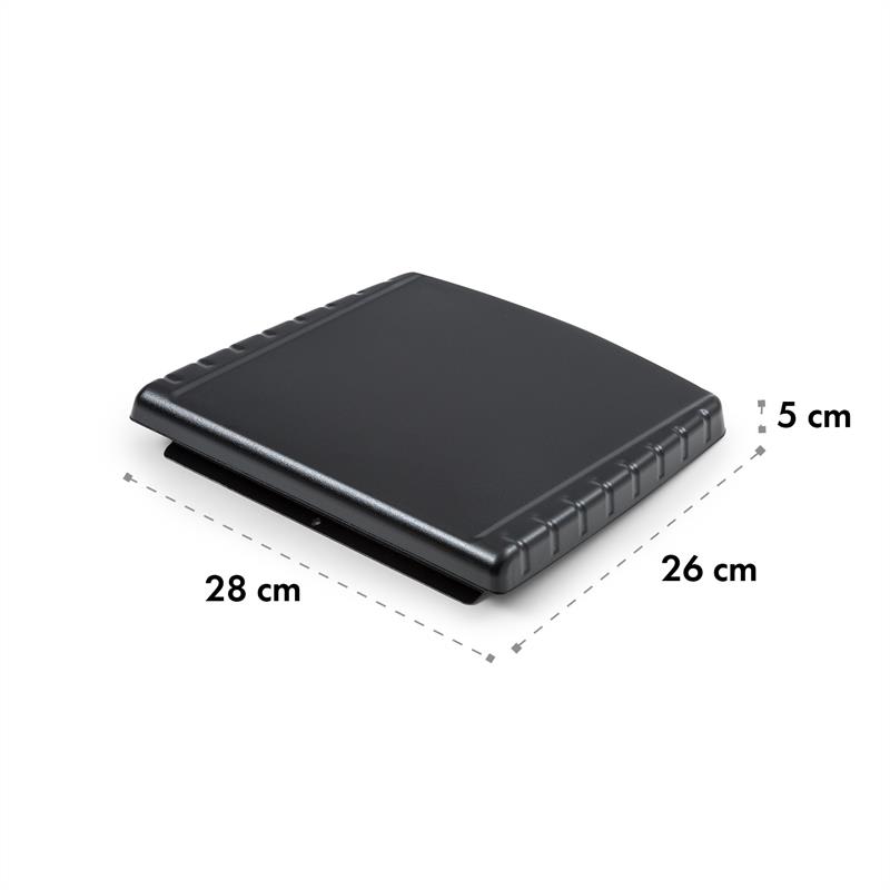 Klarstein Parforce, bočné diely, príslušenstvo, veľké odkladacie plochy, čierne – Obrázok 2