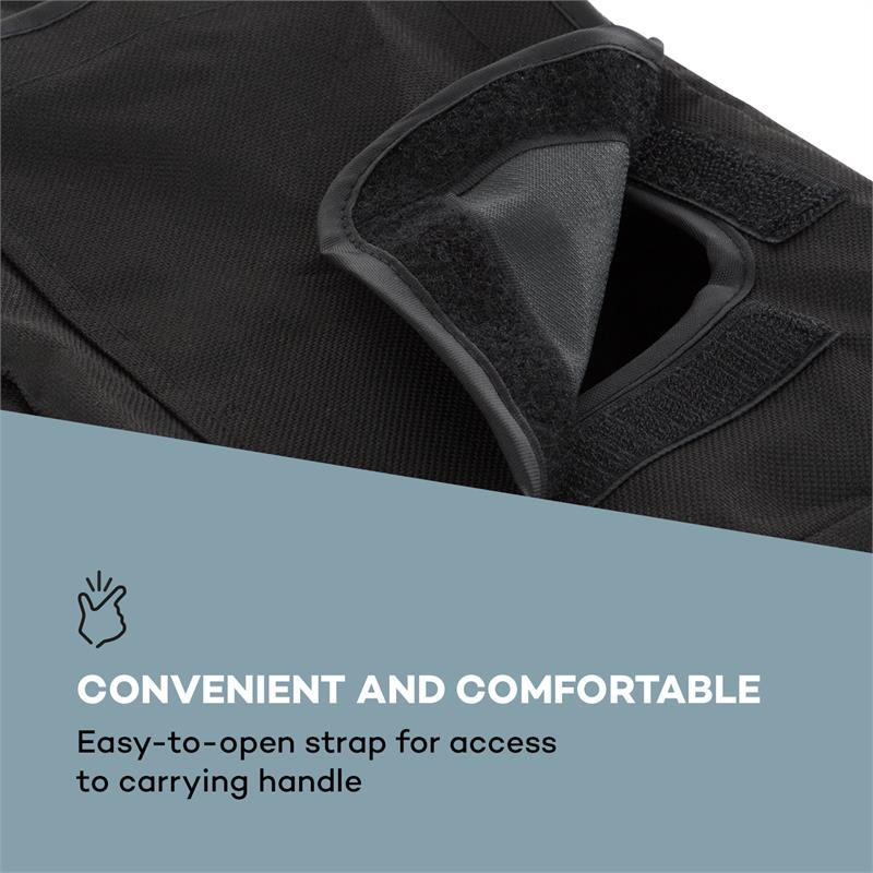 Malone PA Cover Bag 8, ochranný obal na PA reproduktory 20 cm (8"), nylon, čierny – Obrázok 4