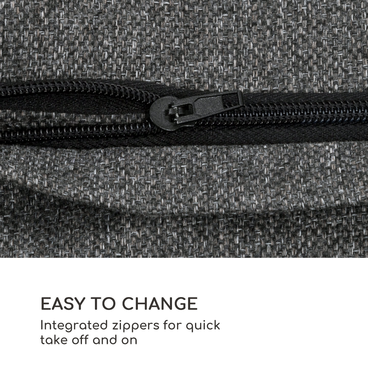 Blumfeldt Titania Dining Set, poťahy na čalúnenie, 10 kusov, 100 % polyester, tmavosivé – Obrázok 4