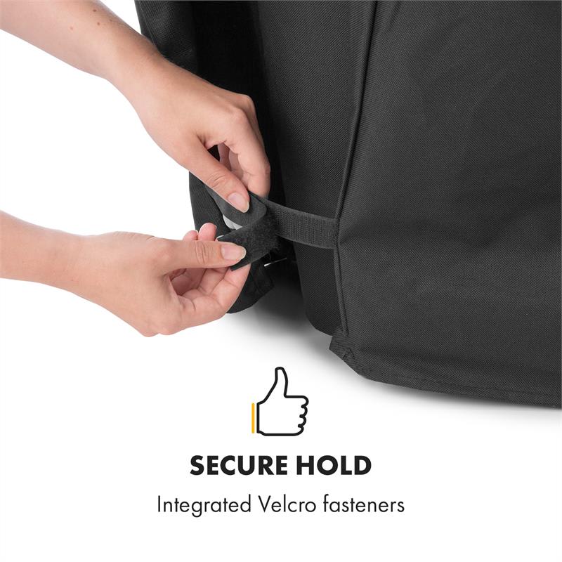 Klarstein Beef Brisket, ochranný kryt, tkanina Oxford, čierny – Obrázok 3