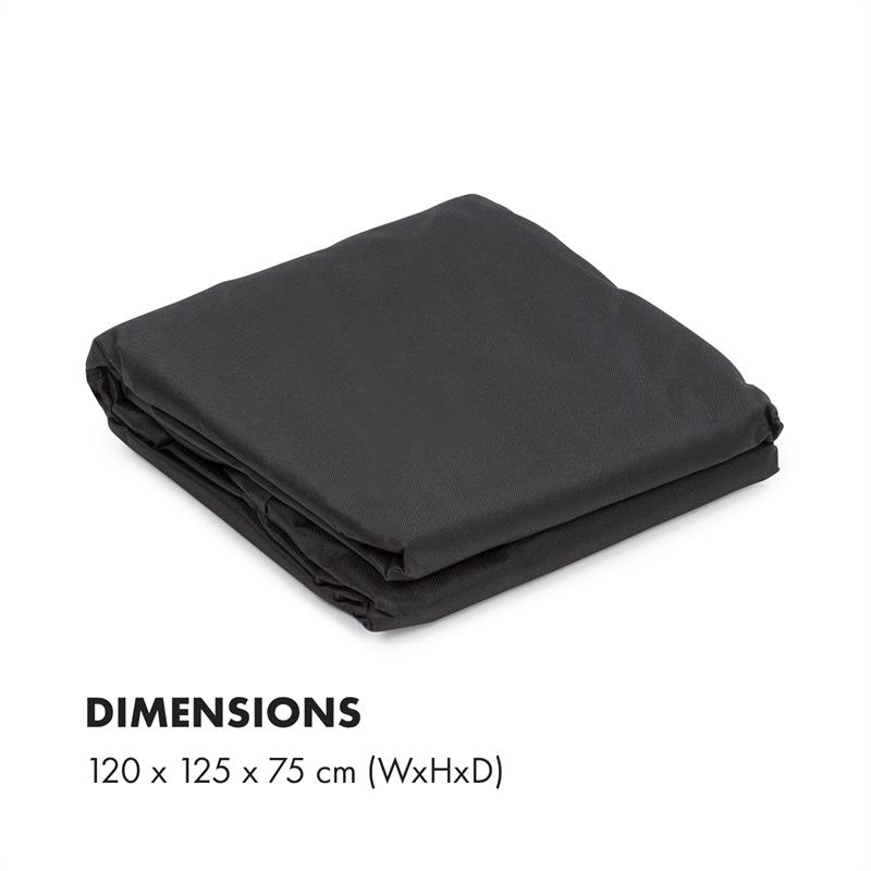 Klarstein Beef Brisket, ochranný kryt, tkanina Oxford, čierny – Obrázok 5