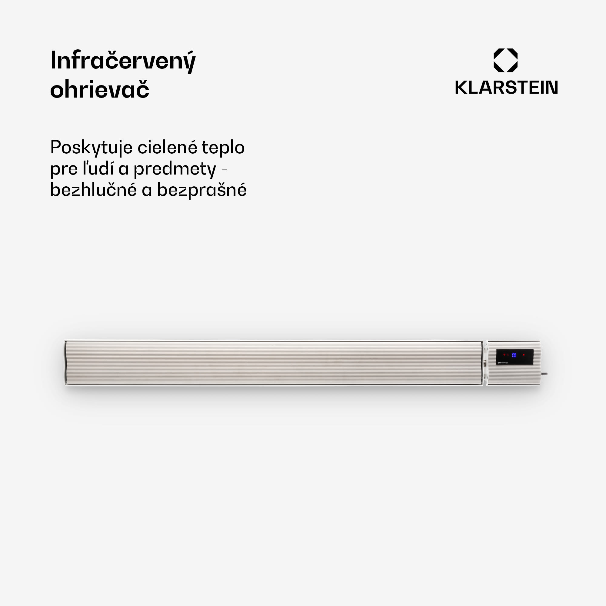 Blumfeldt Cosmic Beam Plus, infračervený terasový ohrievač, 2400 W, IP44, diaľkový ovládač, biely – Obrázok 5