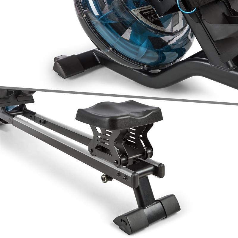 Capital Sports Flow M2, vodný veslársky trenažér, s tréningovým počítačom, do 150 kg – Obrázok 4