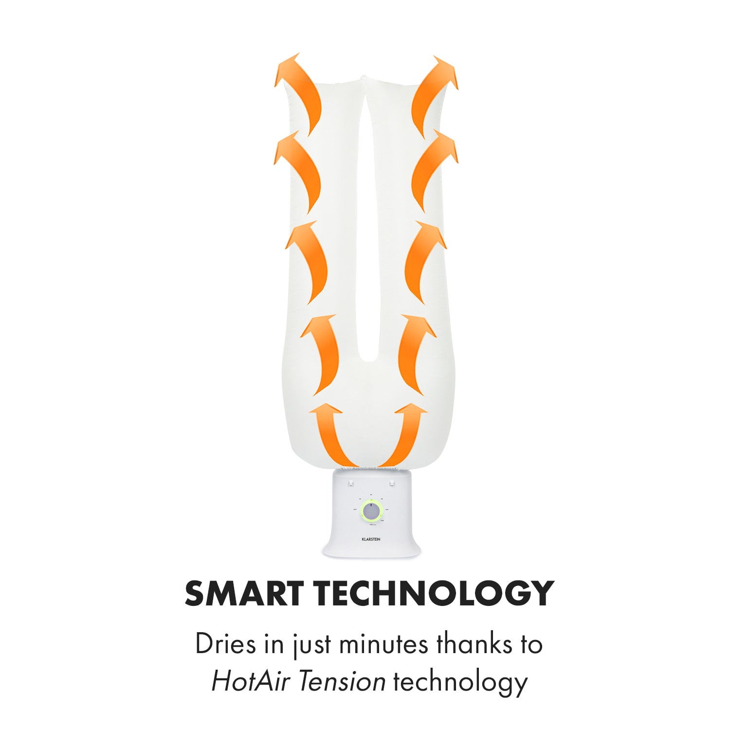 Klarstein ShirtButler Deluxe, zariadenie na automatické sušenie a žehlenie, 1250 W – Obrázok 3