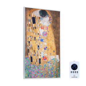 Klarstein Wonderwall Air Art Kuss, infračervený ohrievač, 101 x 60 cm, 600 W, nástenná inštalácia, diaľkové ovládanie