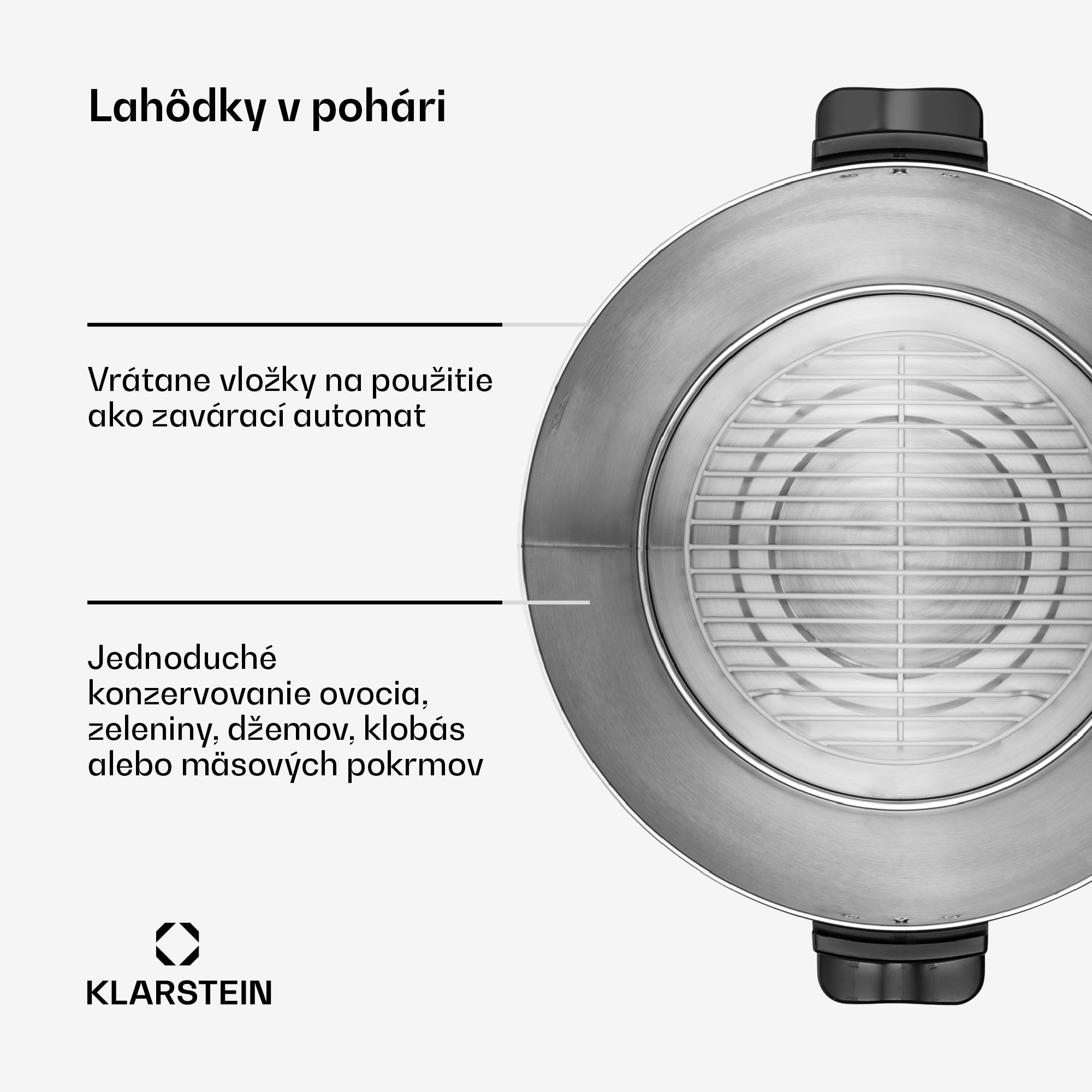 Klarstein KonfiStar 60, zavárací hrniec, dávkovač nápojov, 60 l, 2500 W, 100 °C, 180 min, digitálny – Obrázok 5