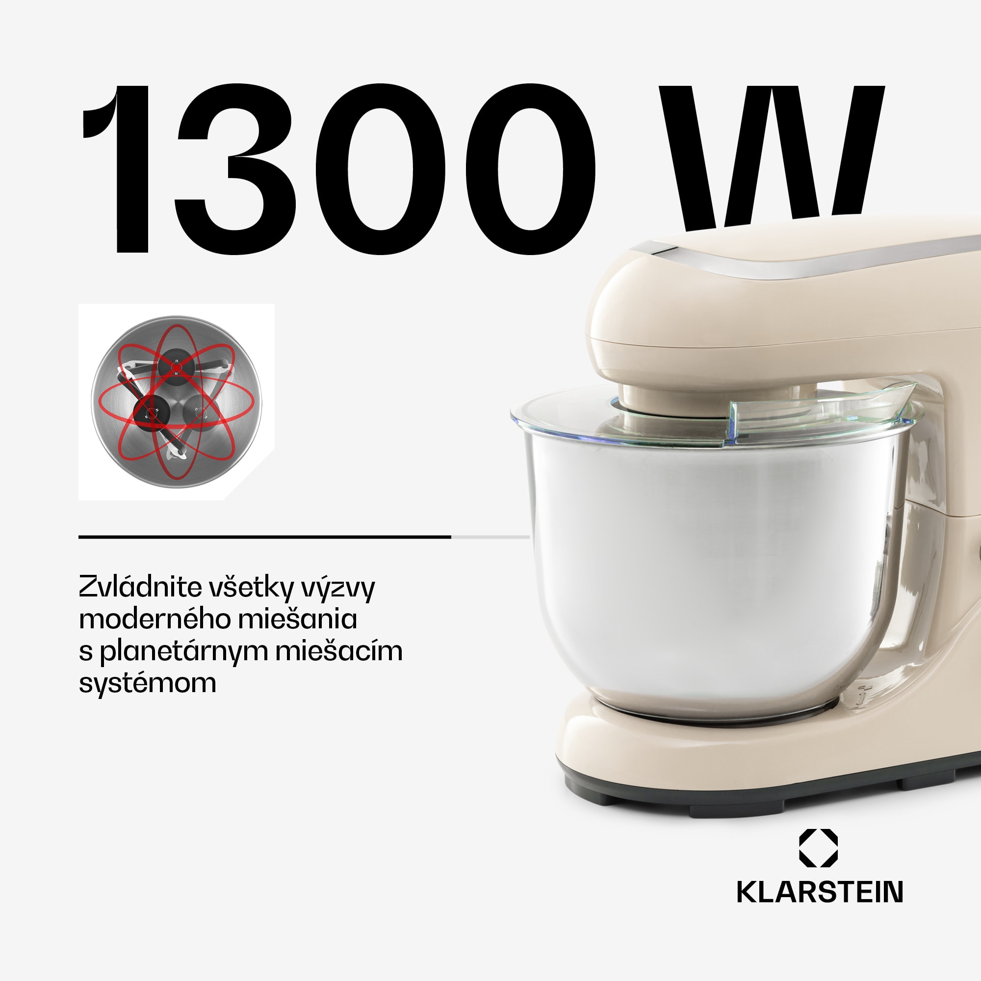 Klarstein Bella Pico 2G, kuchynský robot, 1300 W, 1,7 PS, 6 stupňov, 5 l – Obrázok 3