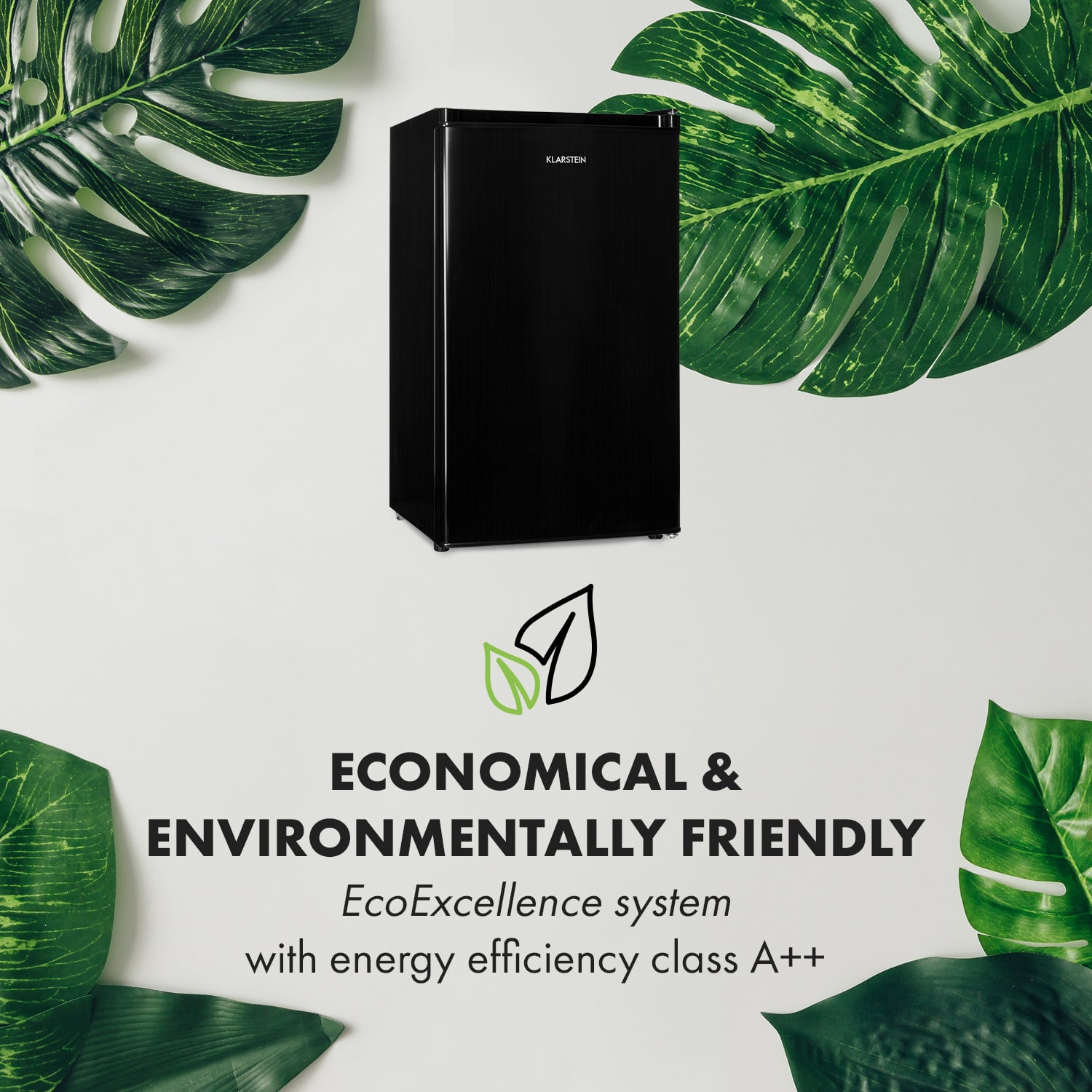 Klarstein Cool Cousin, chladnička s mrazničkou, 70/11 l, 40 dB, energet. trieda E, čierna – Obrázok 4