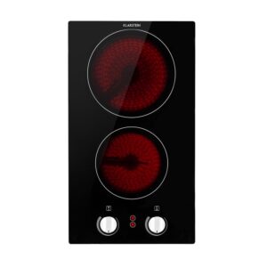 Klarstein EasyCook Domino, sklokeramická varná doska, 3000 W, otočný regulátor, čierna