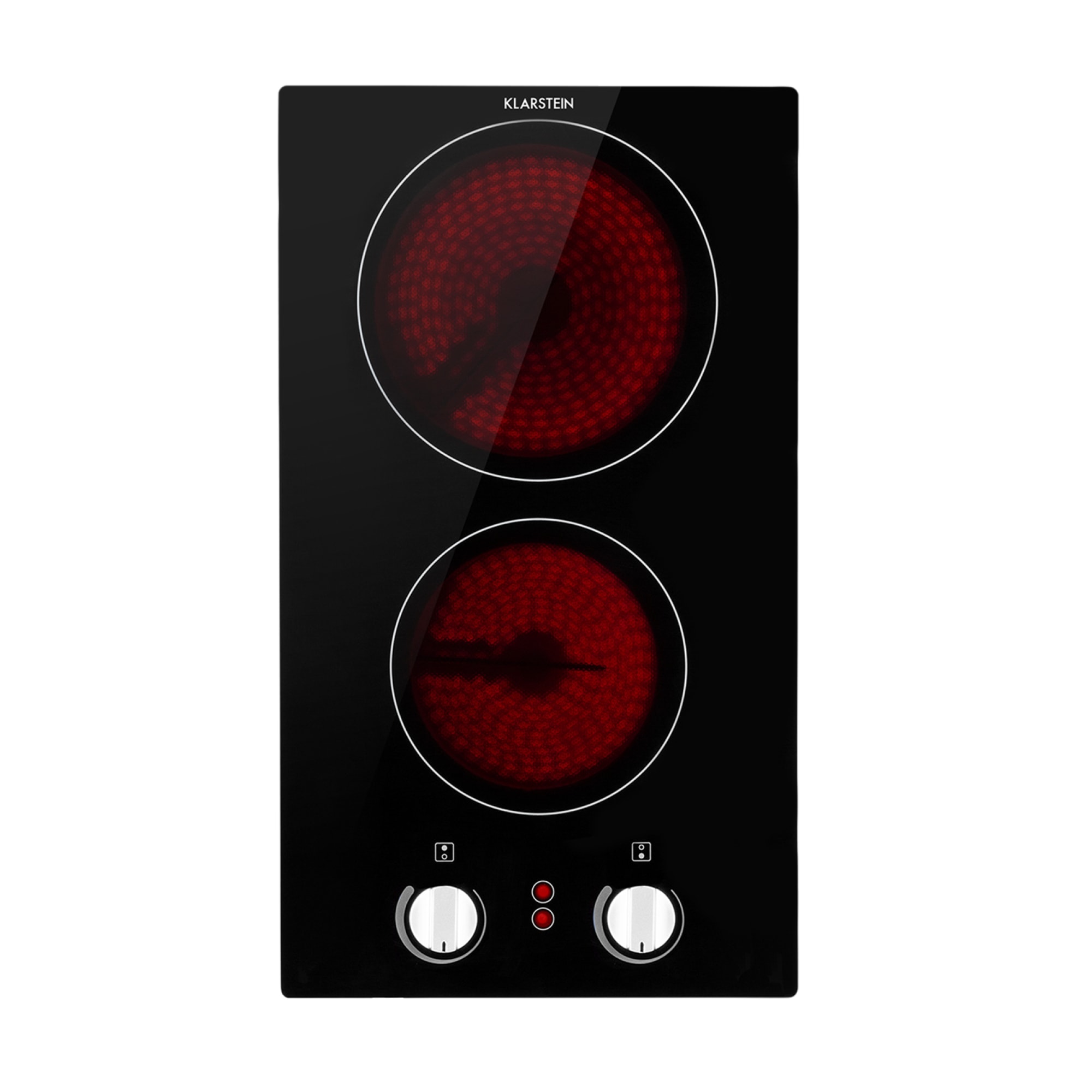 Klarstein EasyCook Domino, sklokeramická varná doska, 3000 W, otočný regulátor, čierna