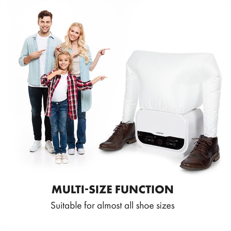 Klarstein ShirtButler Pro, nástavec na topánky, príslušenstvo, sušič topánok, nylon, biely – Obrázok 2