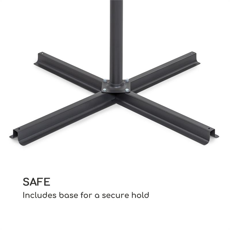 Blumfeldt Twin Peaks, slnečník, polyester, UV 50, nepremokavý, krémový – Obrázok 3