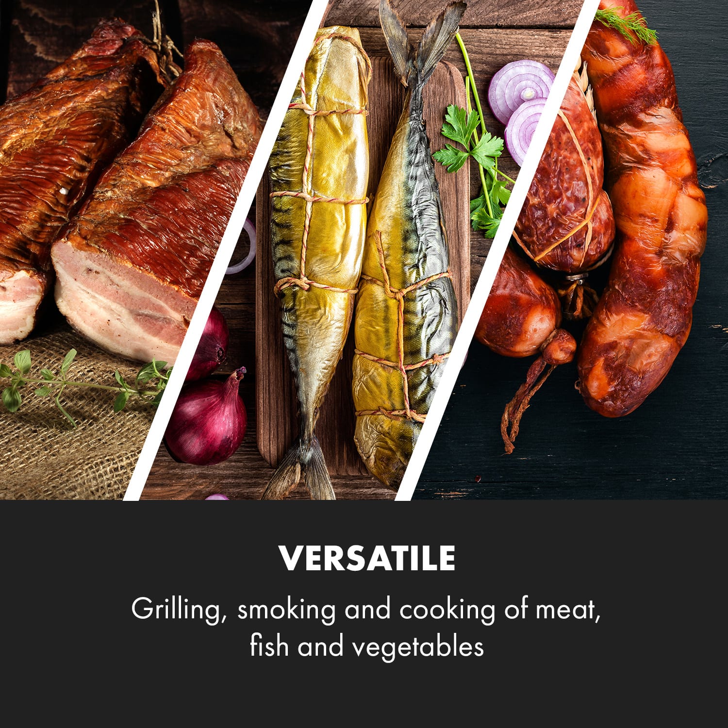 Klarstein Pasadena, plynový gril s udiarňou, 2,5 kW, 180°C – Obrázok 4