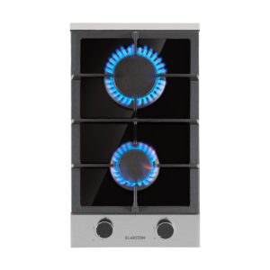 Klarstein Alchemist Domino, plynová varná doska, 2 hliníkové horáky, sklokeramika