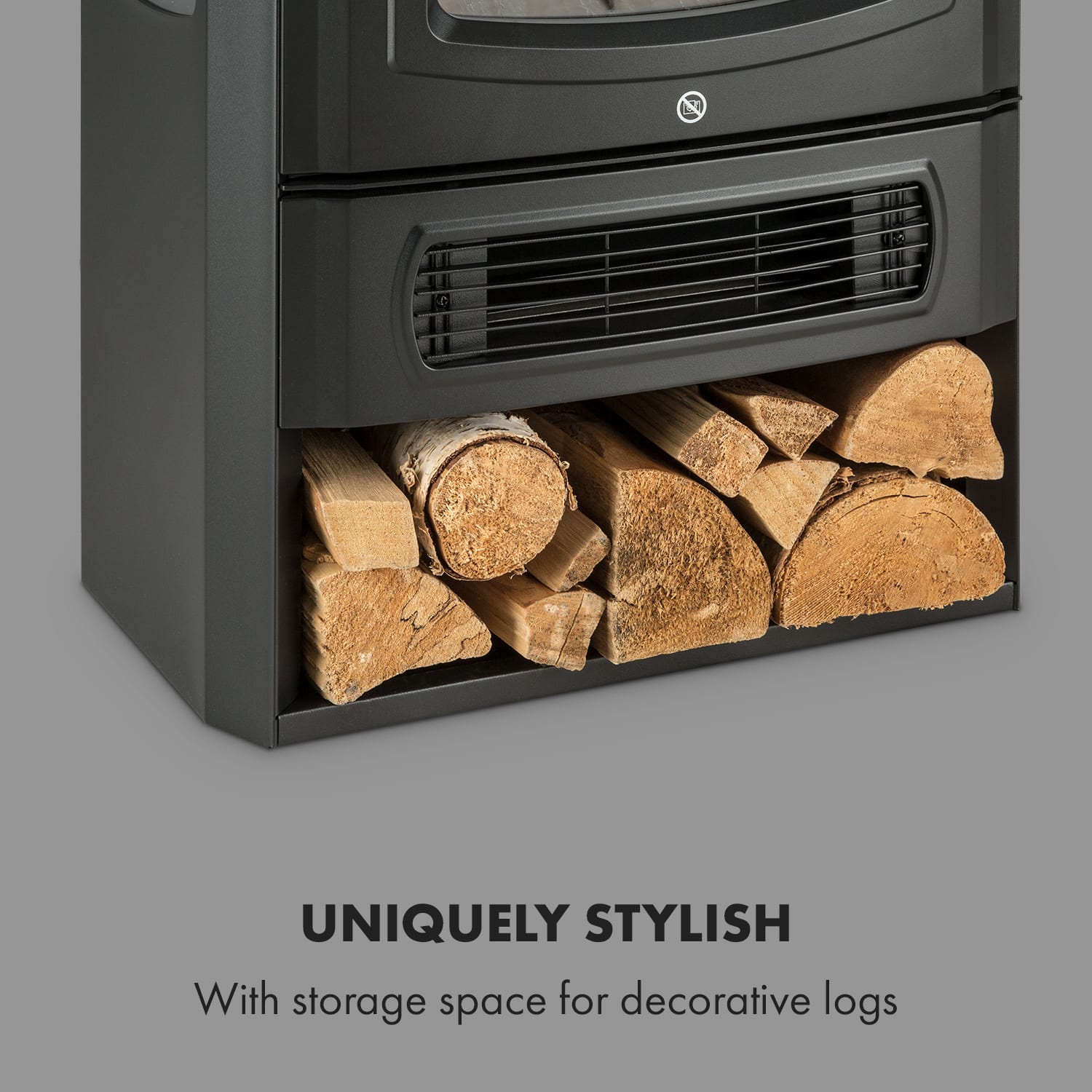 Klarstein Bormio Panorama, elektrický krb, 1000/2000 W, termostat, čierny – Obrázok 5