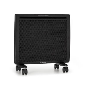 Klarstein Hot Spot Slimcurve Double Wave, konvektor, ohrievač 2 v 1, 1000 W, týždenný časovač, čierny