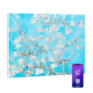 Klarstein Wonderwall Air Art Smart, infračervený ohrievač, 80 x 60 cm, 500 W, kvety