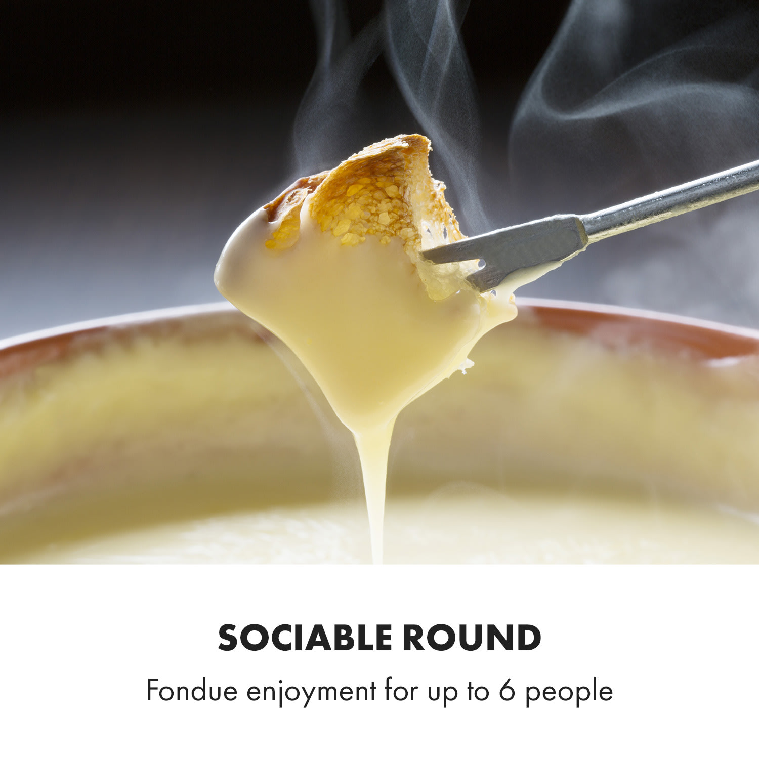 Klarstein Bambus, fondue, 800 W, hrniec z ušľachtilej ocele – Obrázok 3