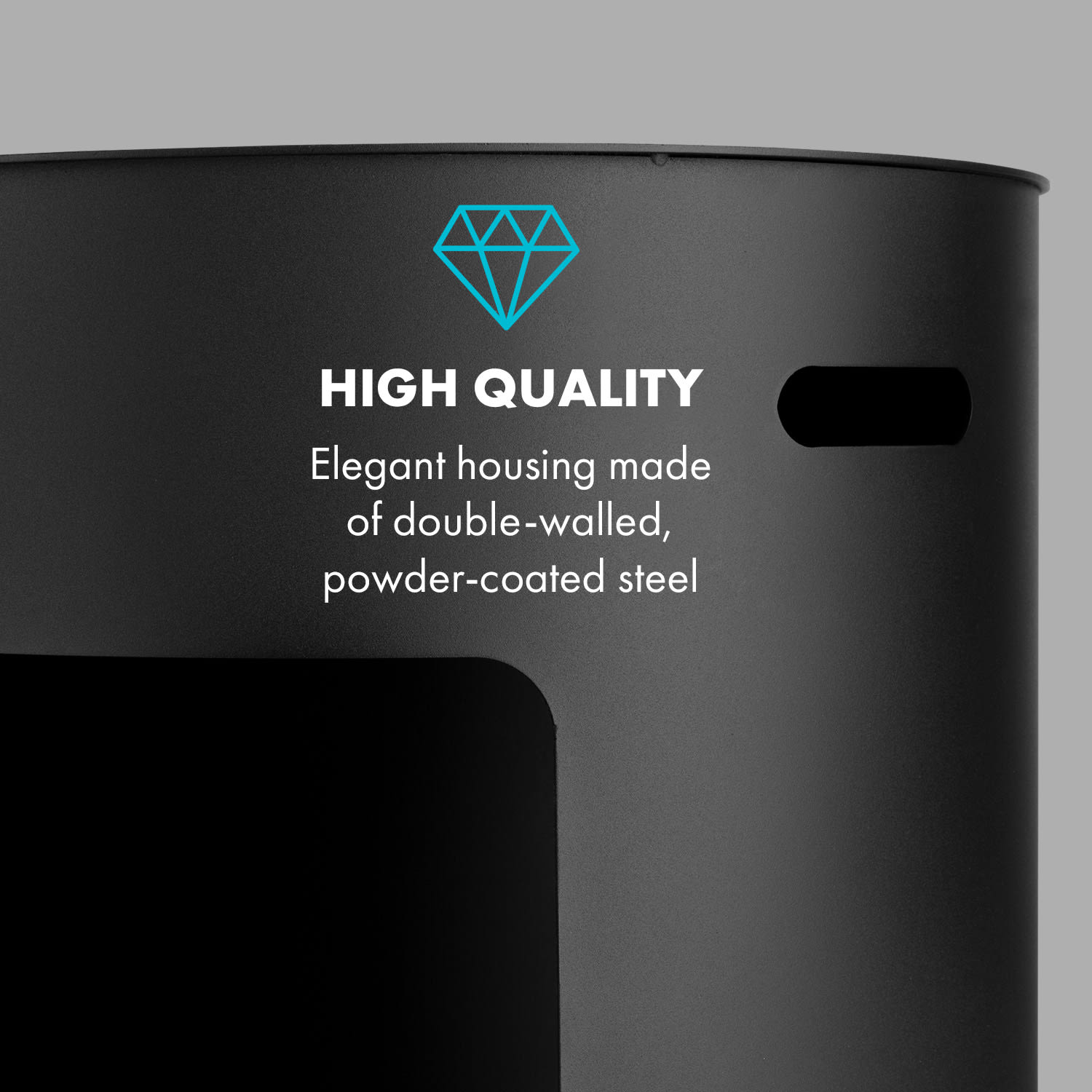 Klarstein Phantasma Niro, etanolový krb, bezpečnostný horák, hasiaca pomôcka, doba horenia 3,5 h – Obrázok 3