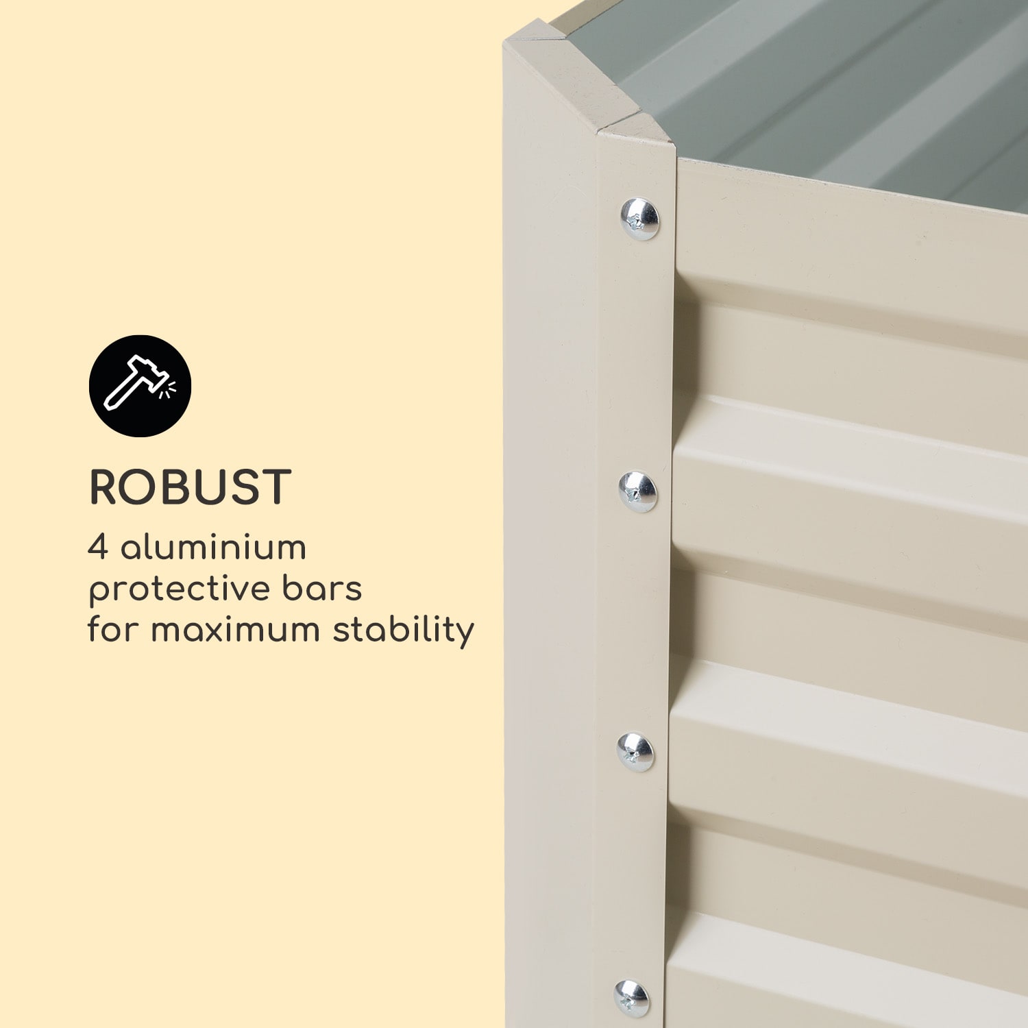 Blumfeldt High Grow Straight, vyvýšený záhon, 200 x 60 x 100 cm, 1200 l, oceľ – Obrázok 5