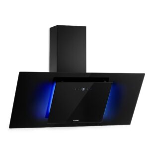 Klarstein Eleonora 90, digestor, 90 cm, nastenný, 426 m³/h, dotykový panel, LED, A++, čierny