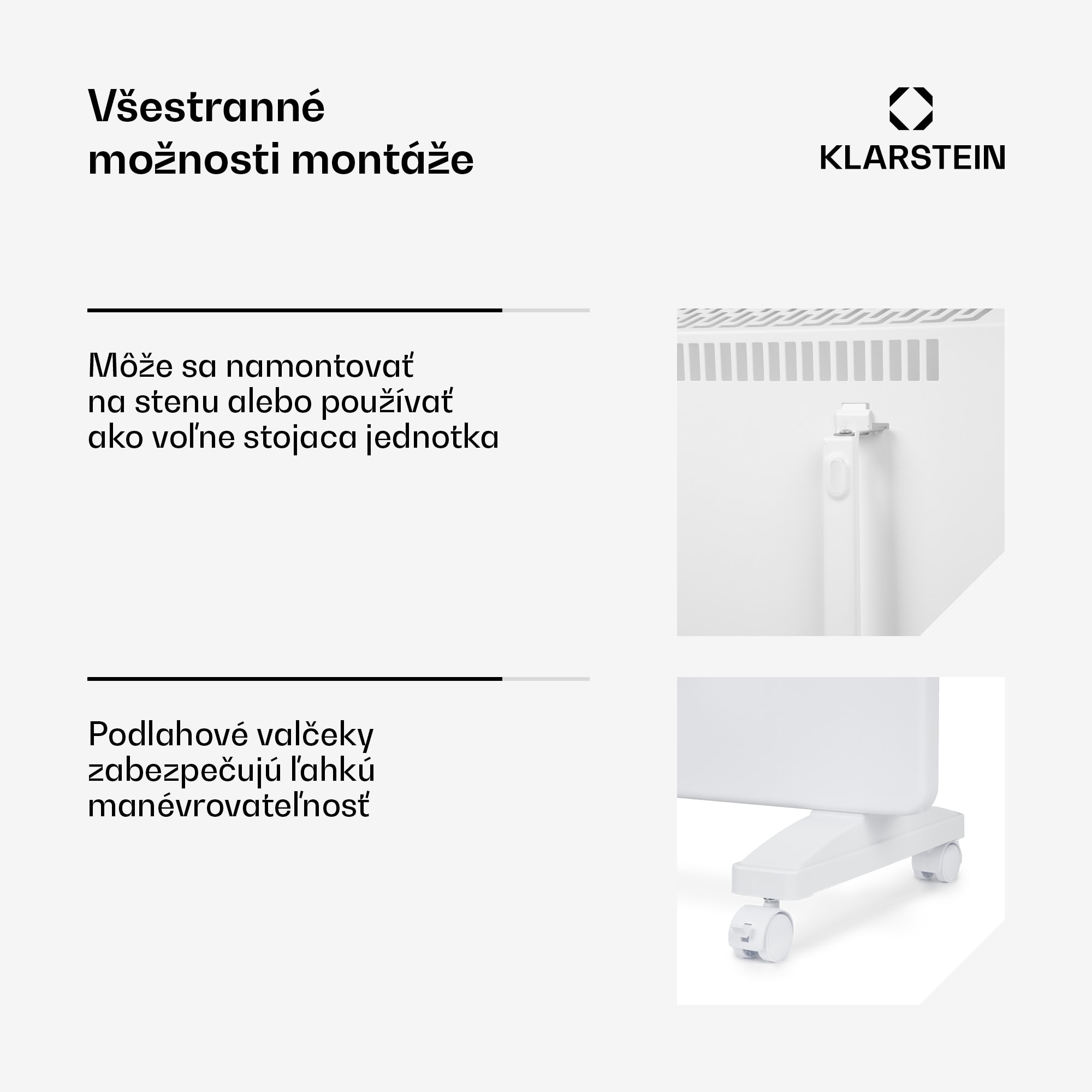 Klarstein Bansin Smart 2500, konvektor, 2500 W, ovládanie cez aplikáciu – Obrázok 4