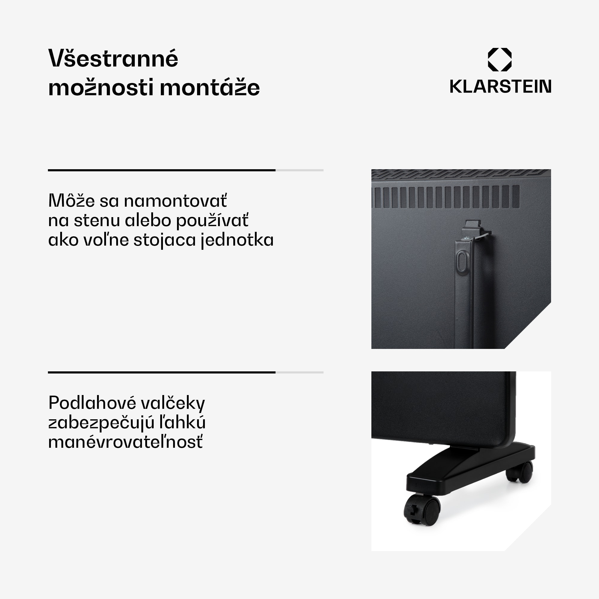 Klarstein Bansin Smart 2500, konvektor, 2500 W, ovládanie cez aplikáciu – Obrázok 4