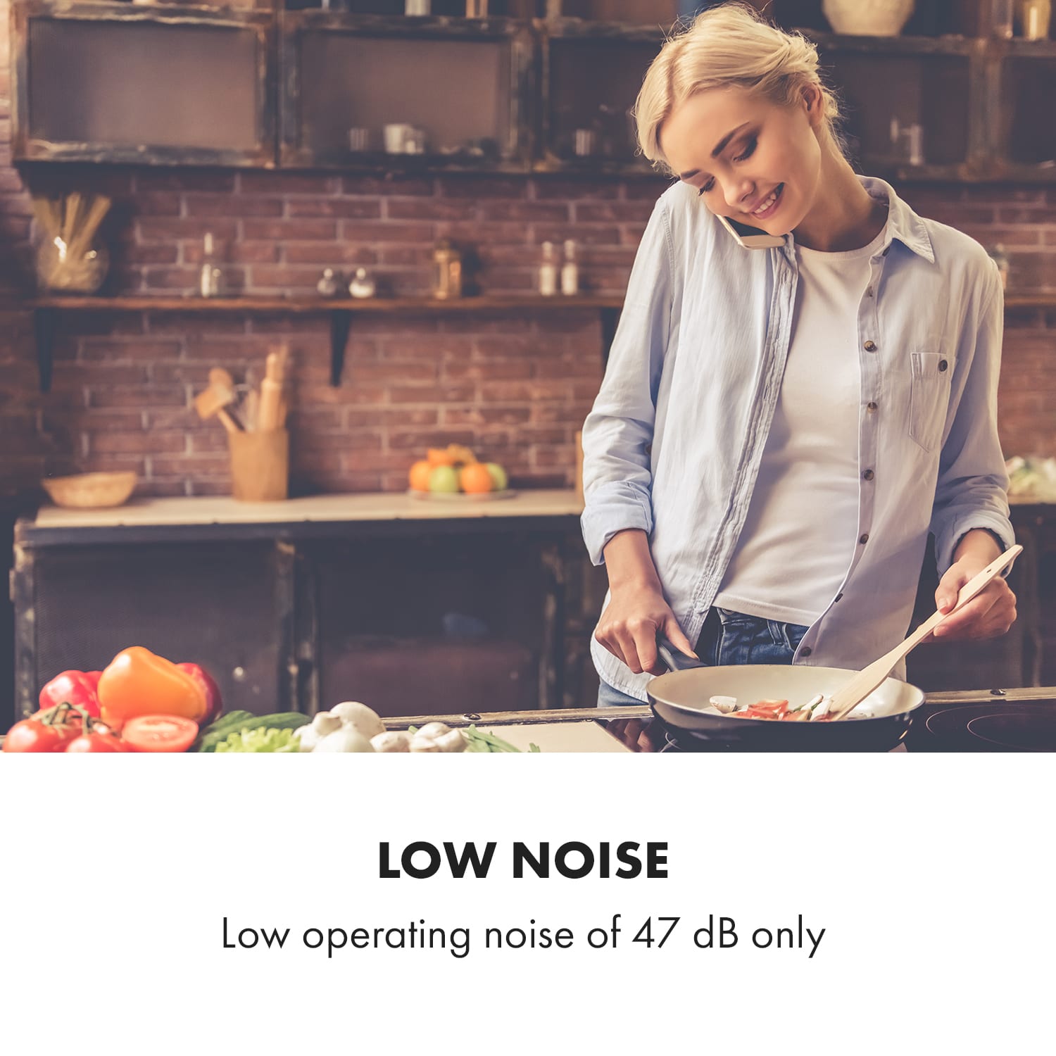 Klarstein Balzac Silent 60, digestor, 60 cm, nástenný, 604 m³/h, A, dotykové ovládanie, nehrdzavejúca oceľ – Obrázok 3