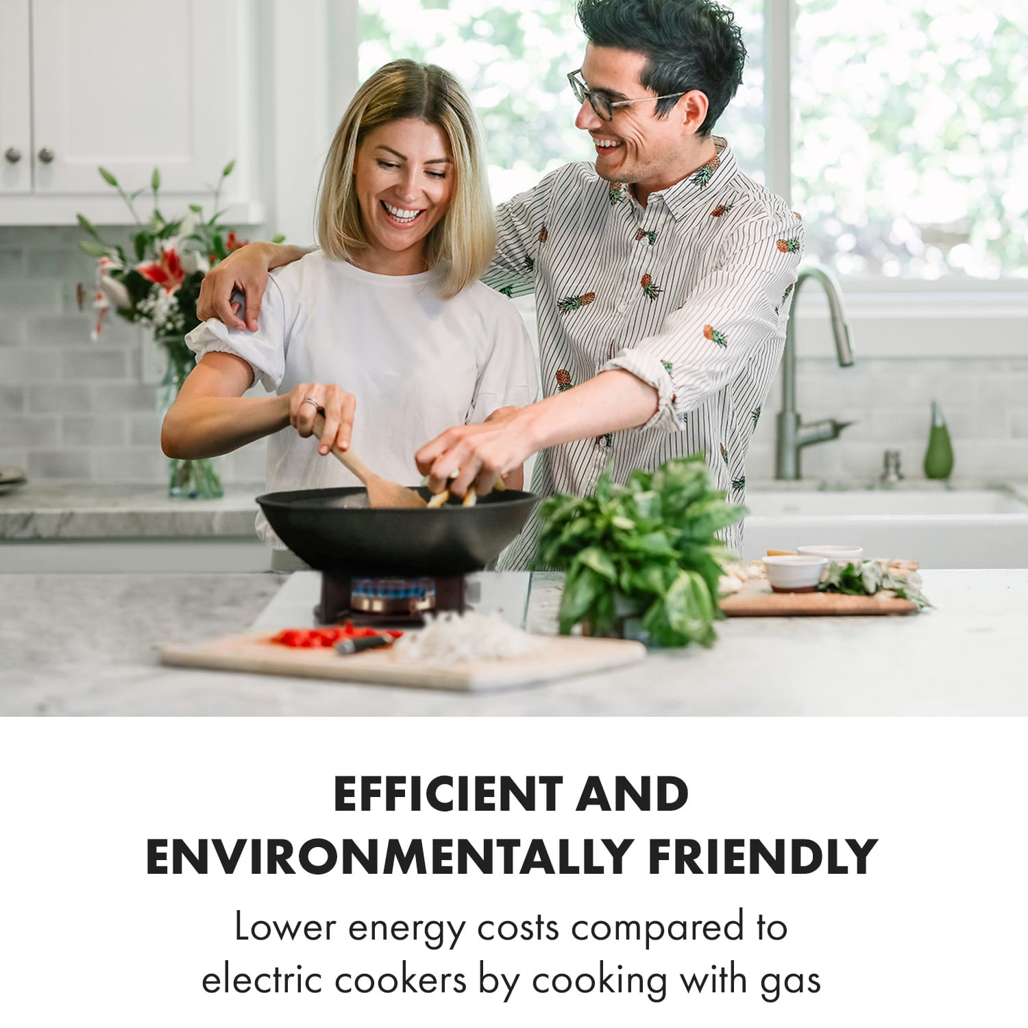 Klarstein Goldflame Domino, plynová varná doska, 2 mosadzné horáky, sklokeramika – Obrázok 2